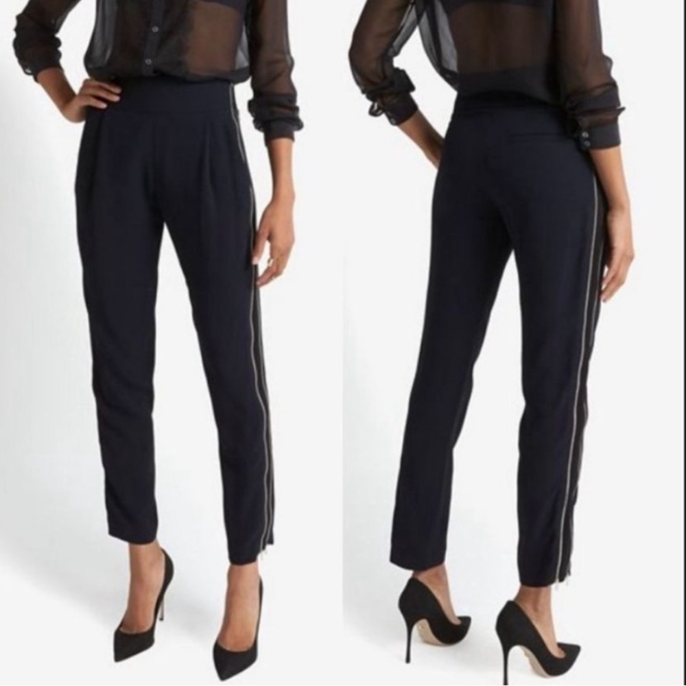 A.L.C Smith Zipper Trouser ✧ Navy ✧ Size 4